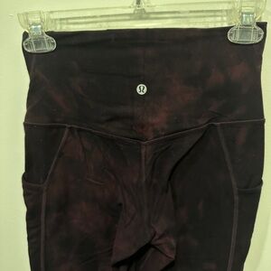 lululemon athletica Dark Maroon Leggings